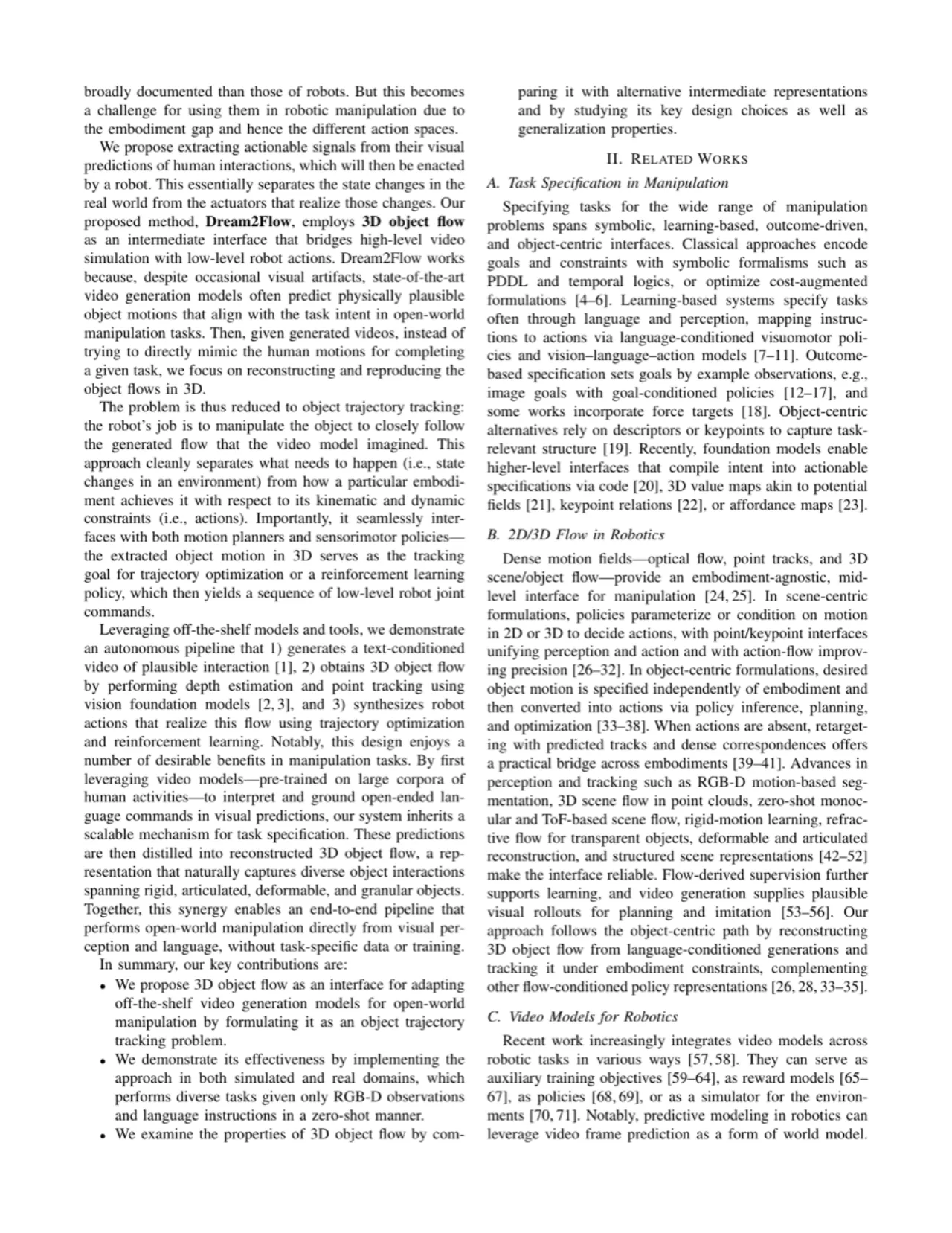 Paper teaser showing the Dream2Flow framework overview