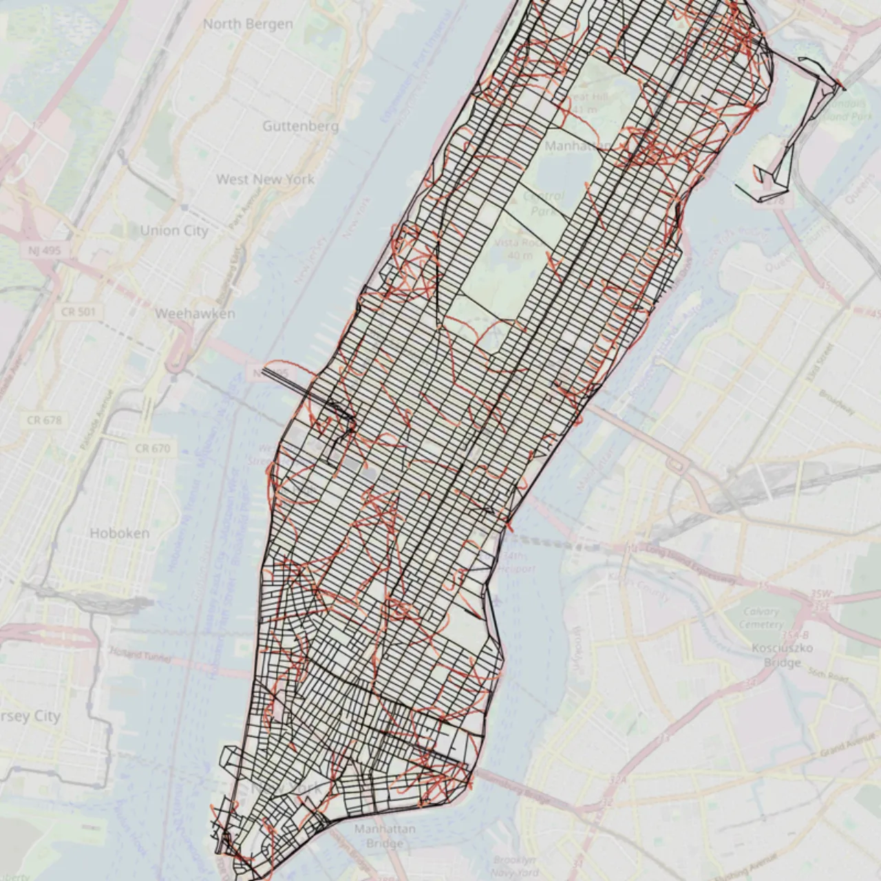 NextLat 重建的曼哈顿地图