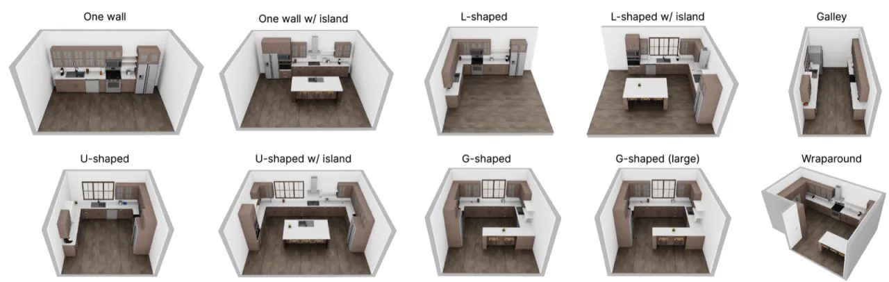 kitchen floor plans