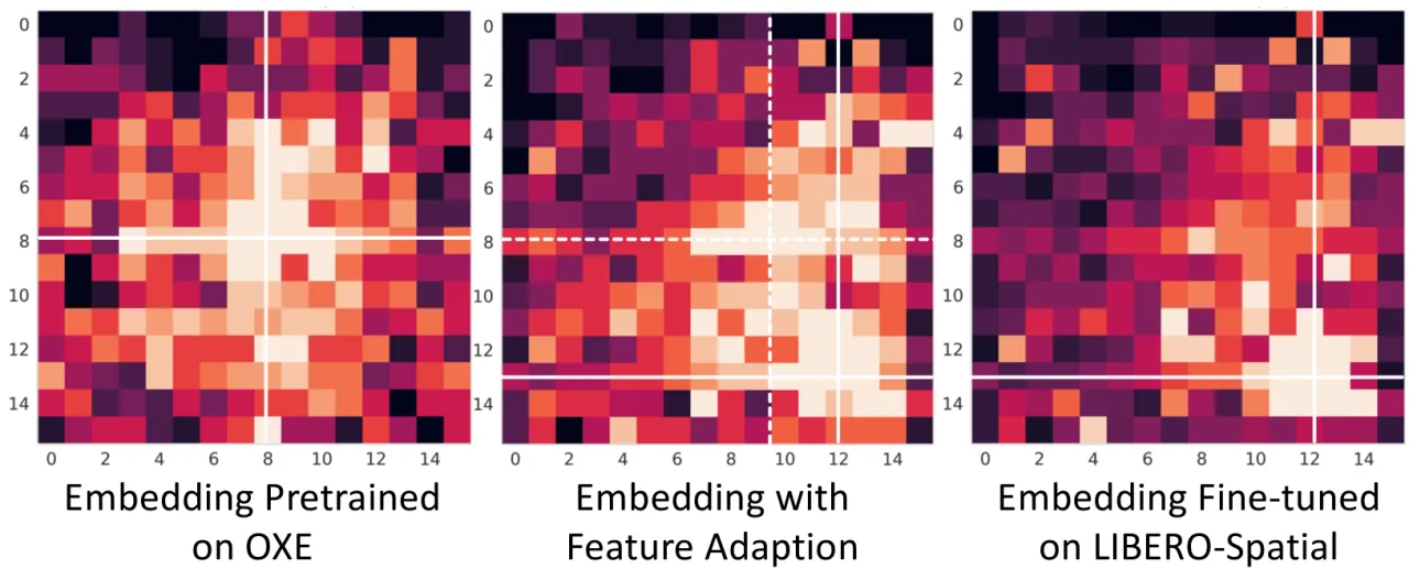 Spatial embedding adaptation visualization