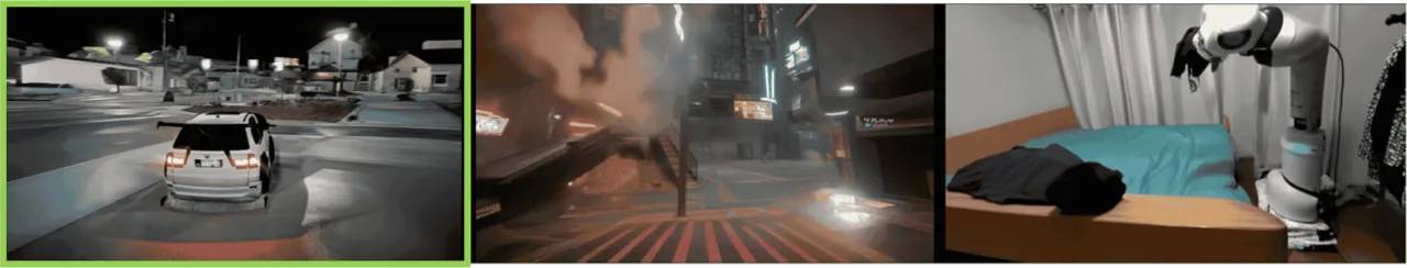 teaser — The Matrix 生成的多场景画面